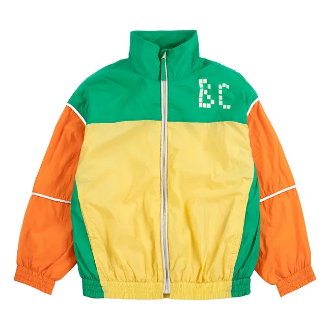 Chaqueta de chándal BC Colorblock de fibra reciclada | Amarillo