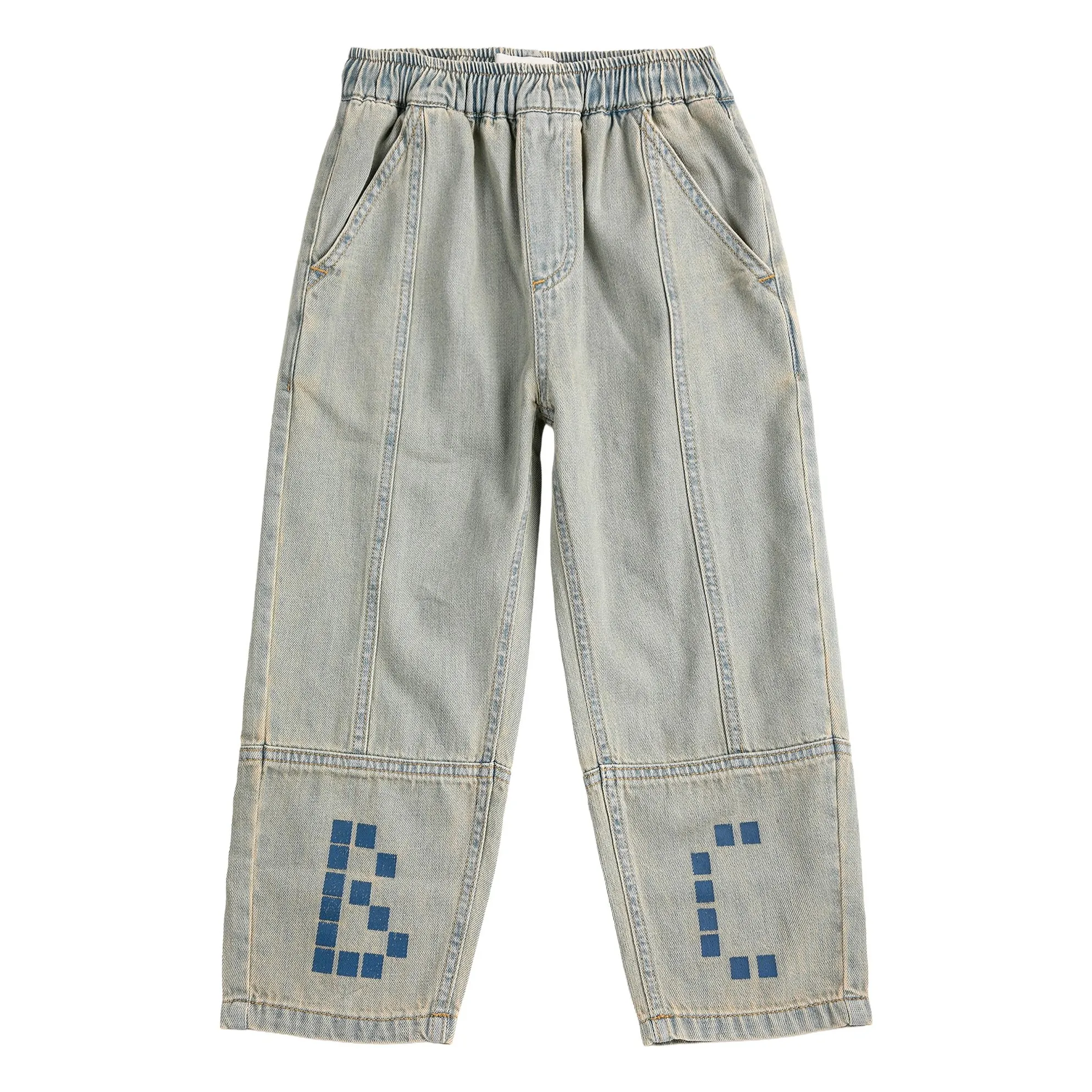 Bobo Choses Blue Bc Washed Organic Cotton Jeans