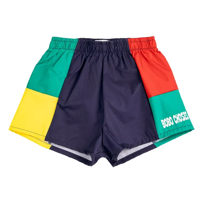 Colorblock Badeshorts | Navy