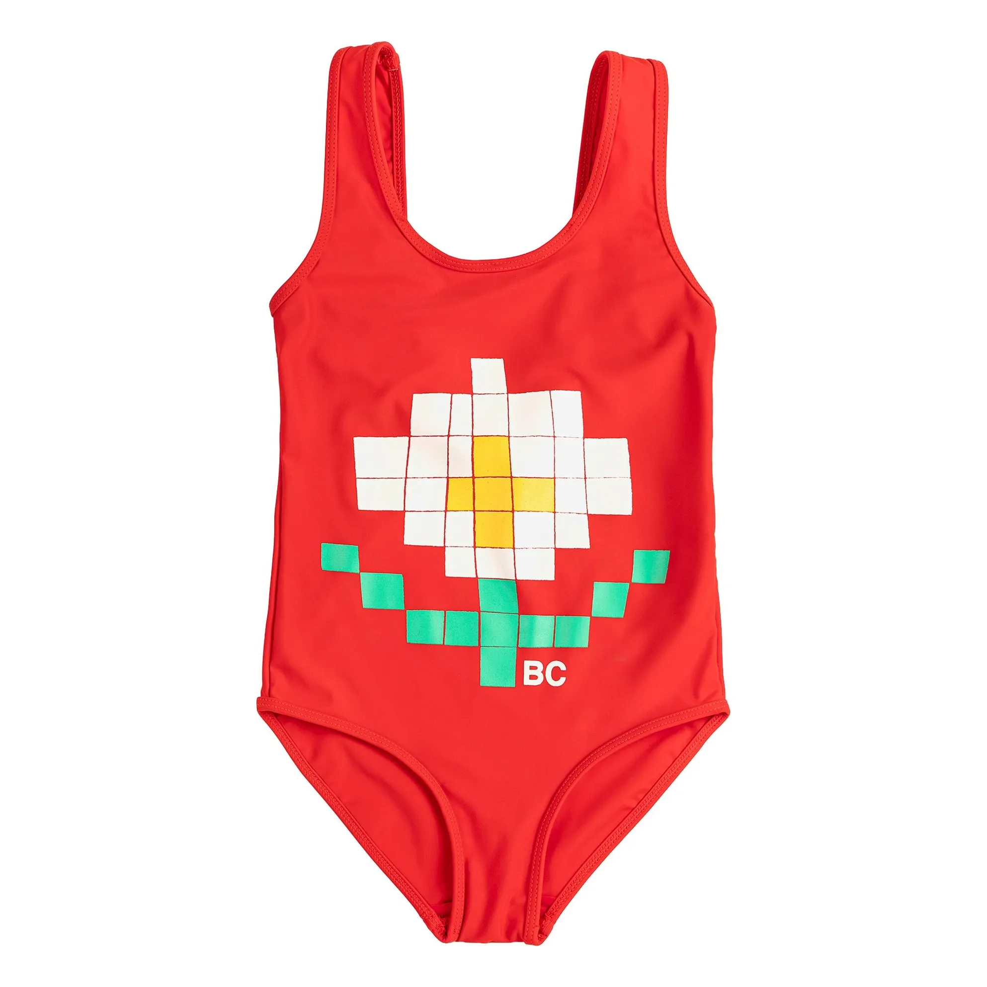 Bobo Choses Red Marguerite Recycled Fiber Swimsuit