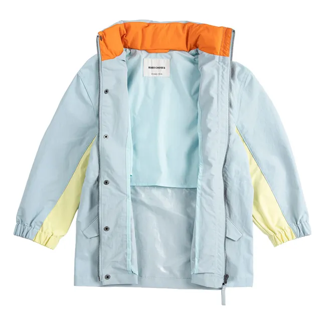 Recycled Fiber Waterproof Jacket | Light Blue