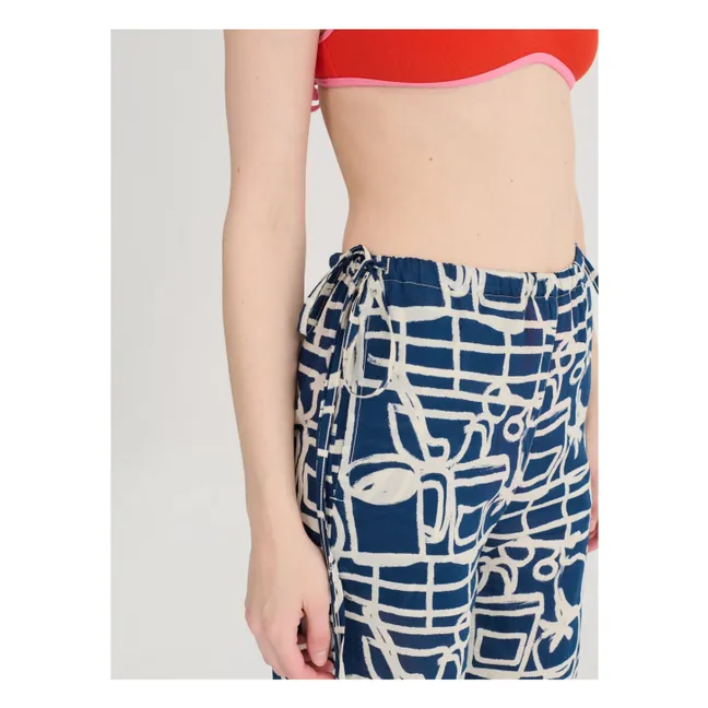 Pantalon Cookery Festival Coton Bio | Bleu marine