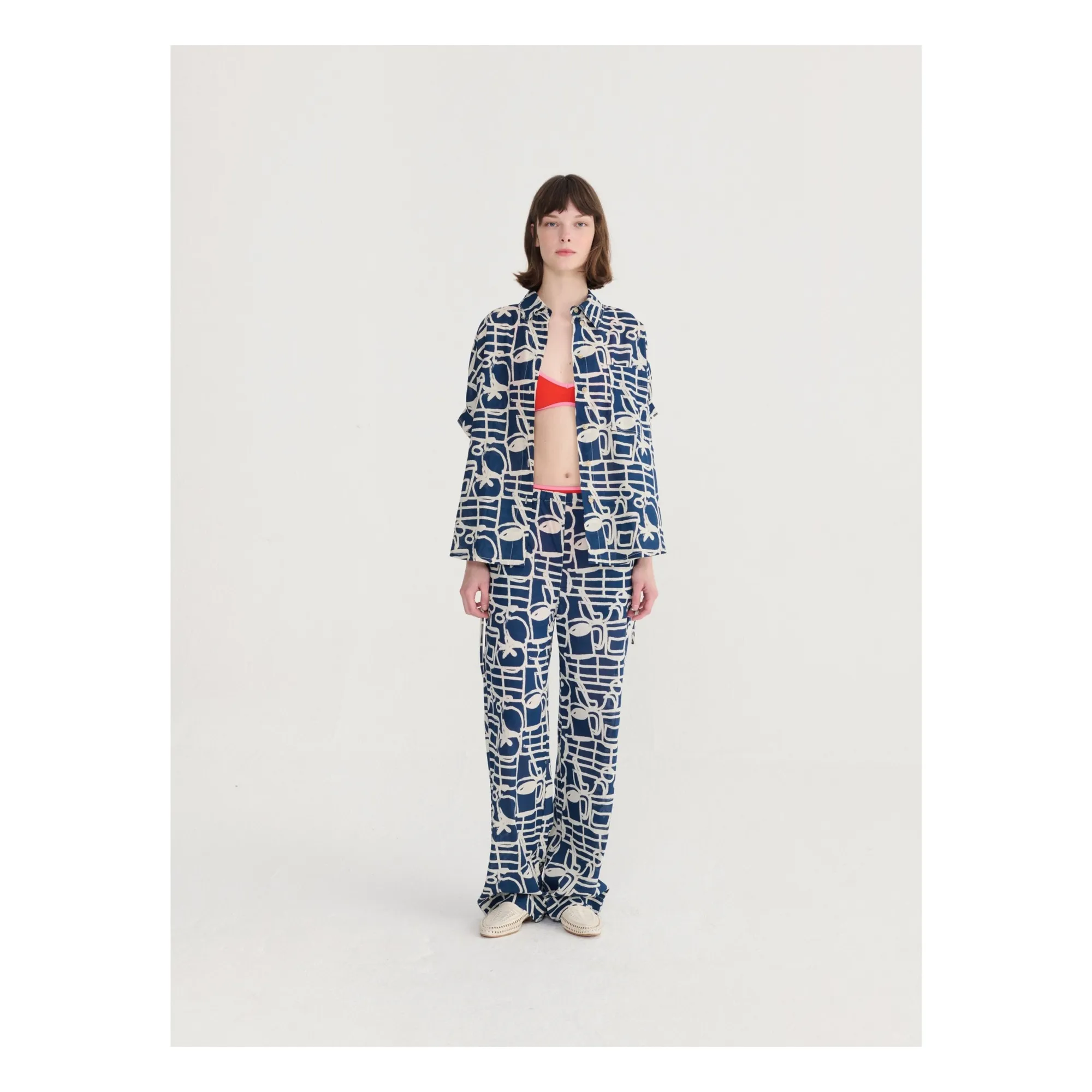 Pantalon Cookery Festival Coton Bio | Bleu marine- Image produit n°6