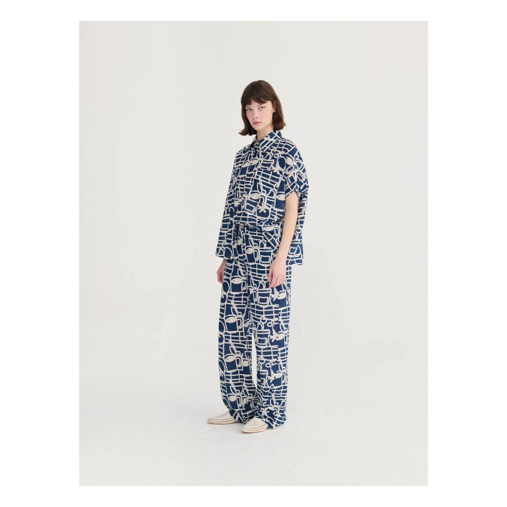 Pantalon Cookery Festival Coton Bio | Bleu marine- Image produit n°5