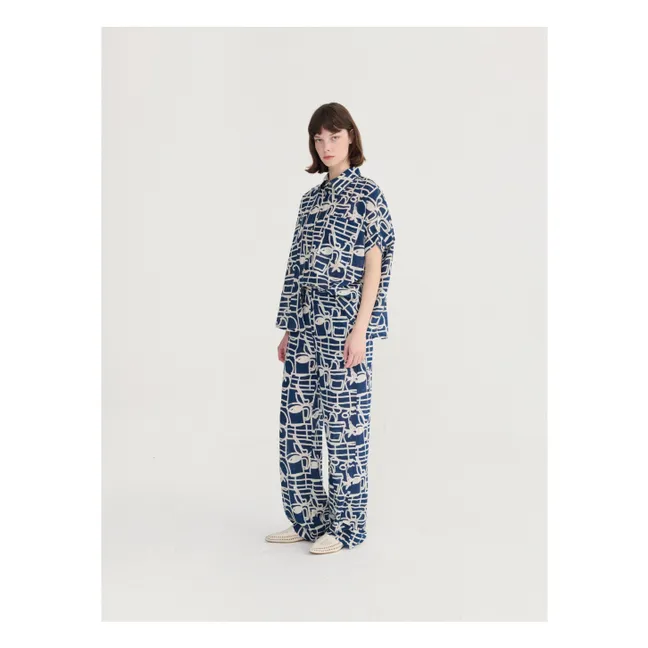 Pantalon Cookery Festival Coton Bio | Bleu marine