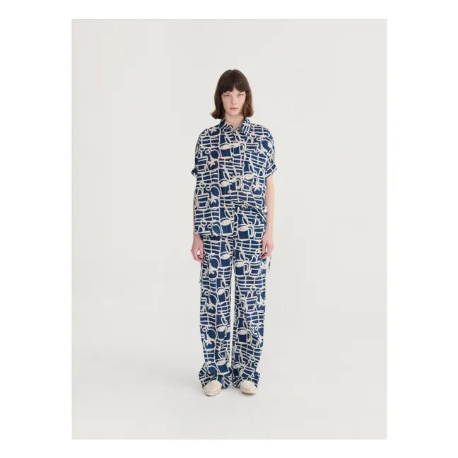 Pantalon Cookery Festival Coton Bio | Bleu marine