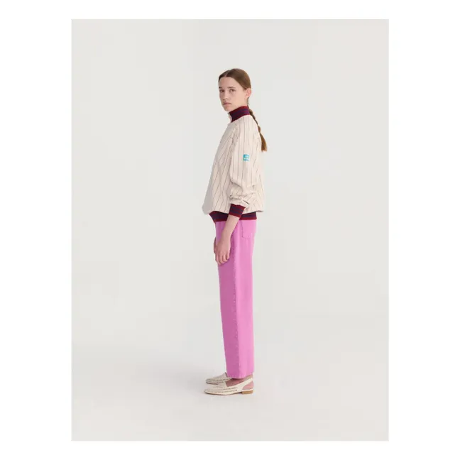 Pantalon Boot Cut Coton Bio | Violet