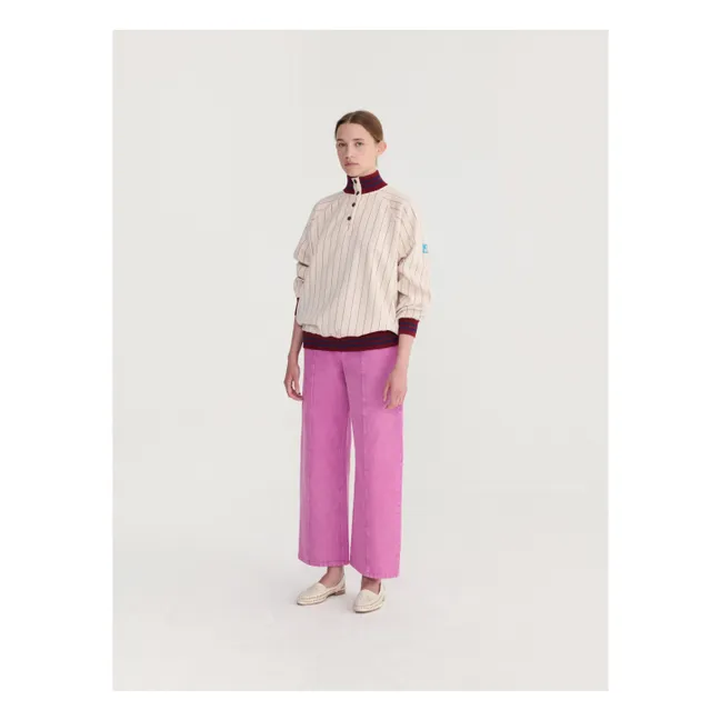 Pantalon Boot Cut Coton Bio | Violet