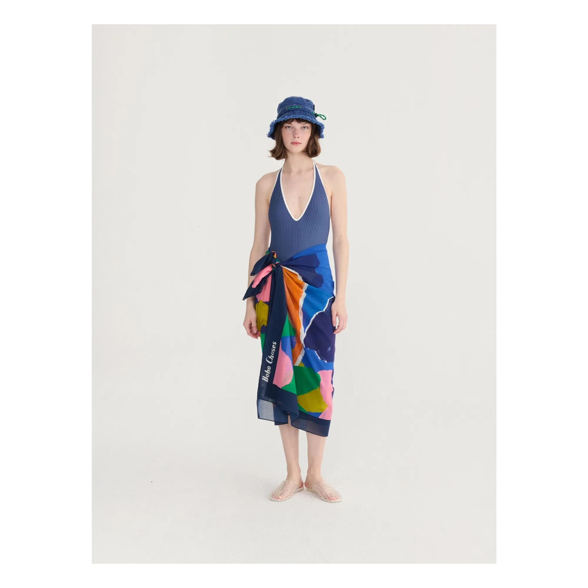 Chapeau Ajustable Coton Recyclé | Bleu marine- Image produit n°6
