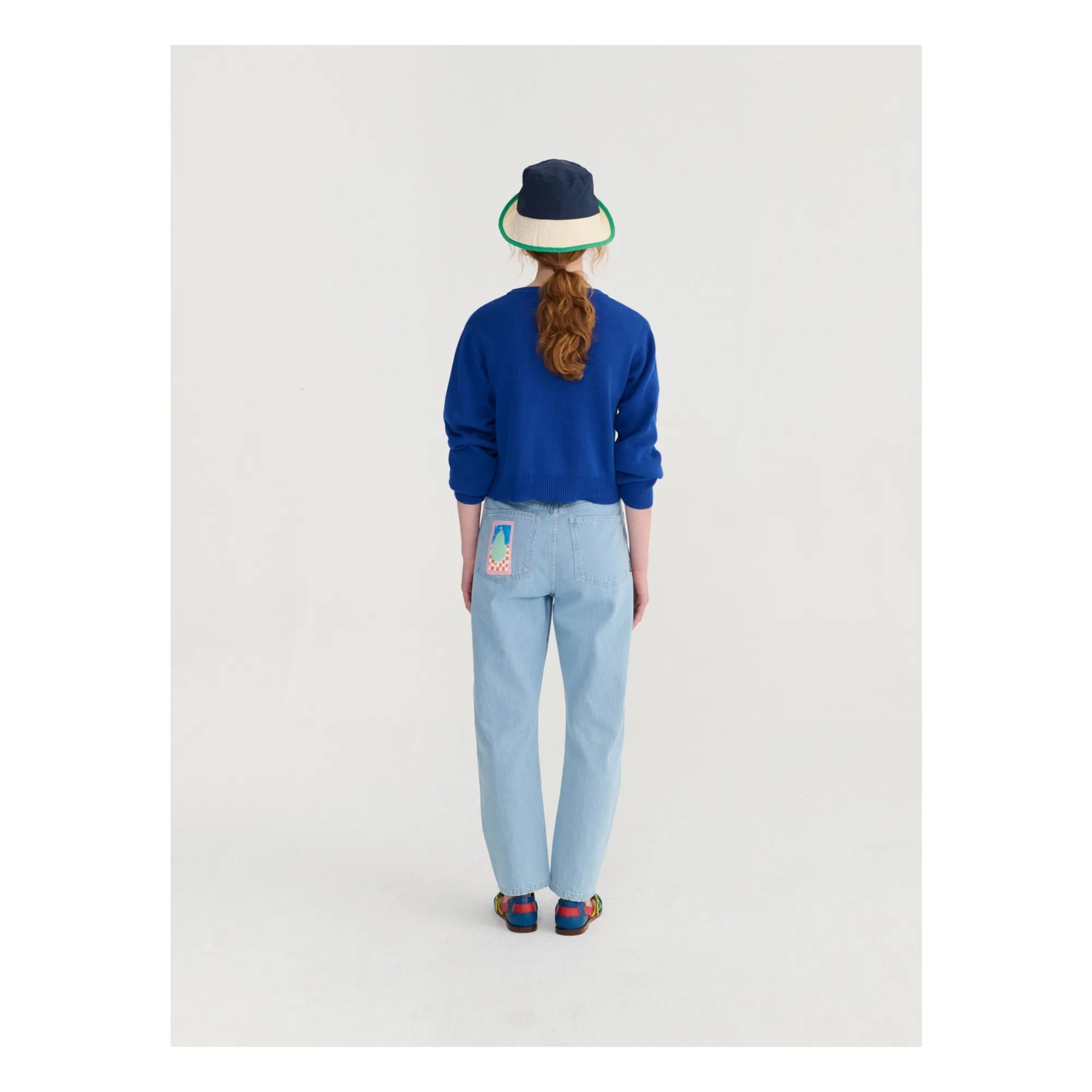 Chapeau Color Block Coton Recyclé | Bleu- Image produit n°6
