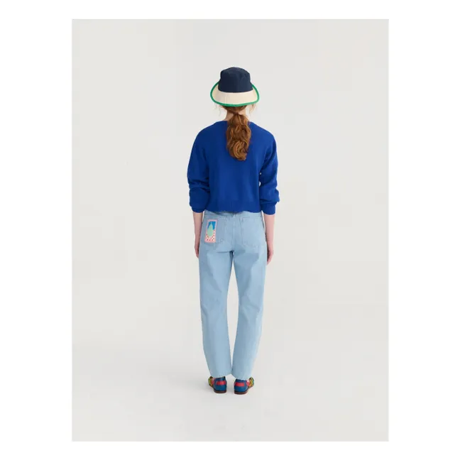 Chapeau Color Block Coton Recyclé | Bleu