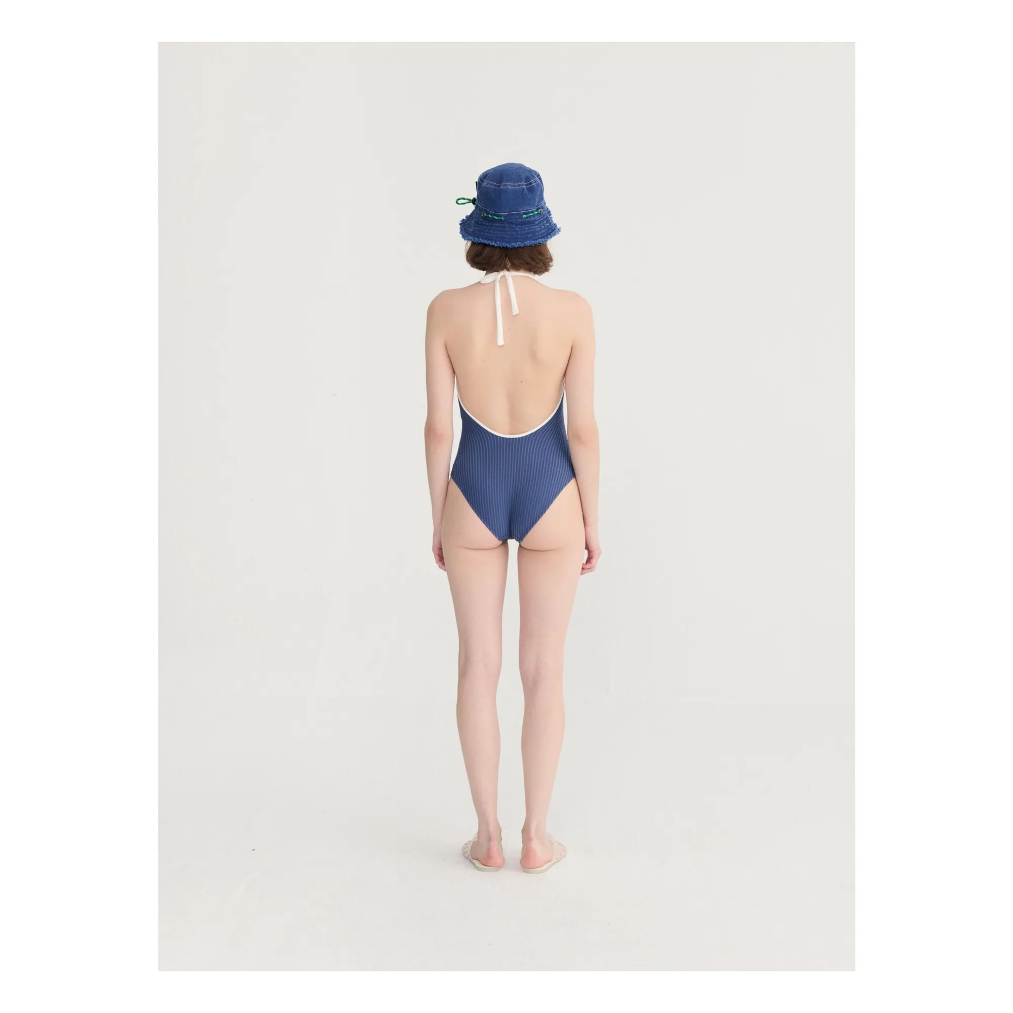 Chapeau Ajustable Coton Recyclé | Bleu marine- Image produit n°5