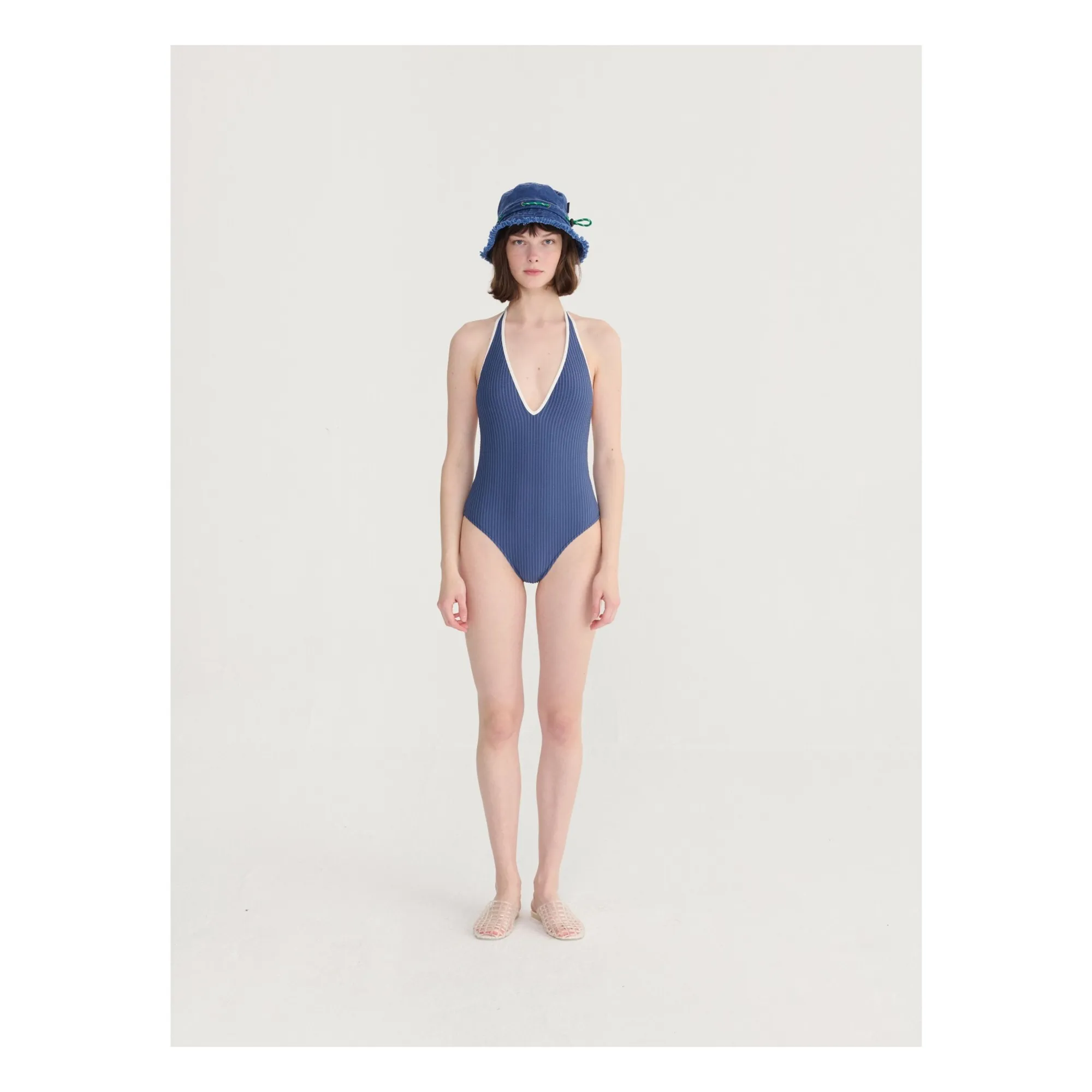 Chapeau Ajustable Coton Recyclé | Bleu marine- Image produit n°2