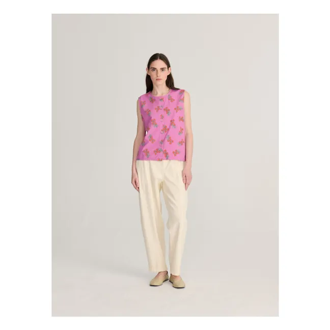 Top Tomatoes Print Coton Bio | Violet