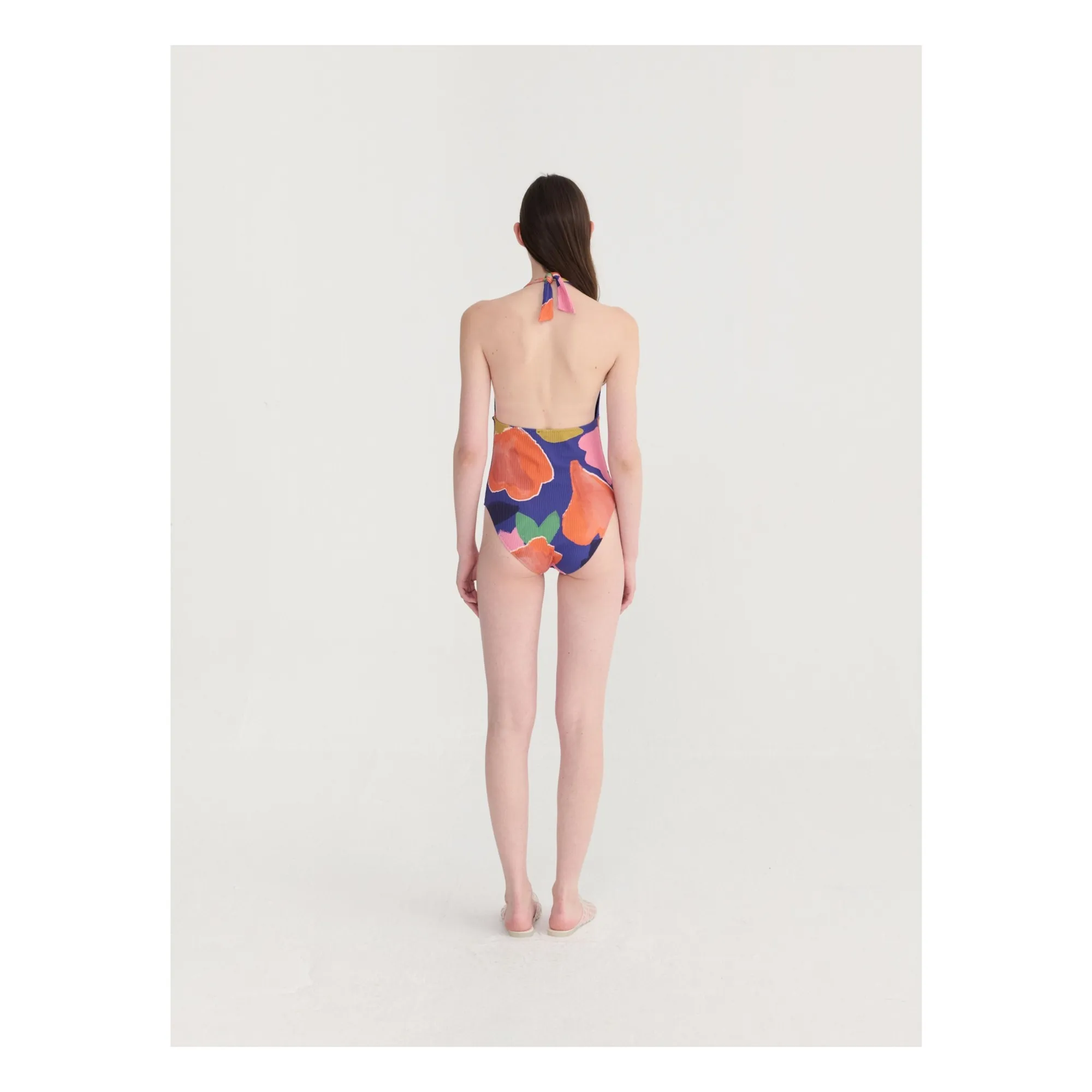 Maillot Une Pièce Blooming Color | Bleu- Image produit n°4