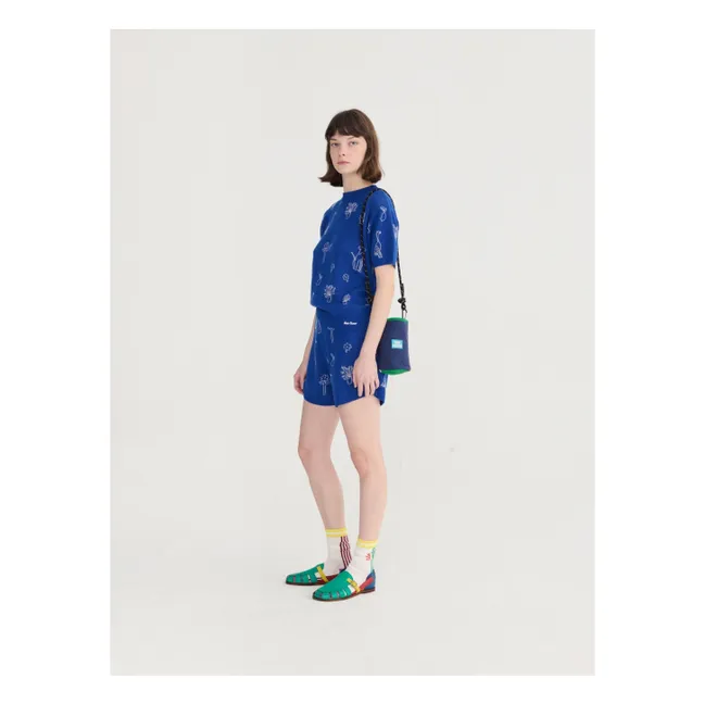 Short Summer Trip Coton Bio | Bleu