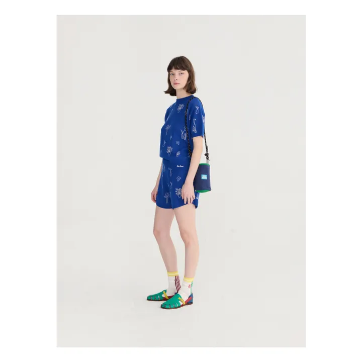 Summer Trip organic cotton sweater | Blue- Product image n°2