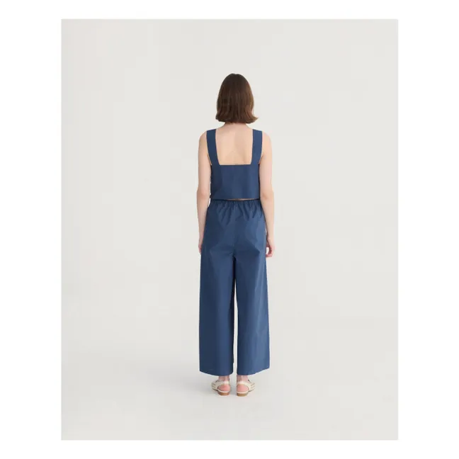 Salopette Coton | Bleu marine
