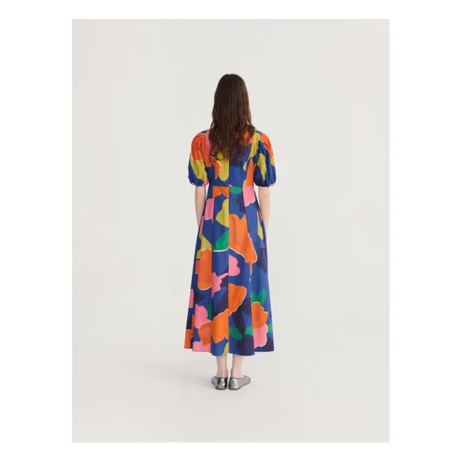 Robe Blooming Color Coton Bio | Bleu