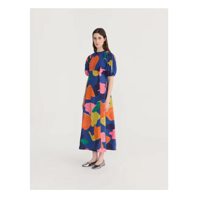Robe Blooming Color Coton Bio | Bleu