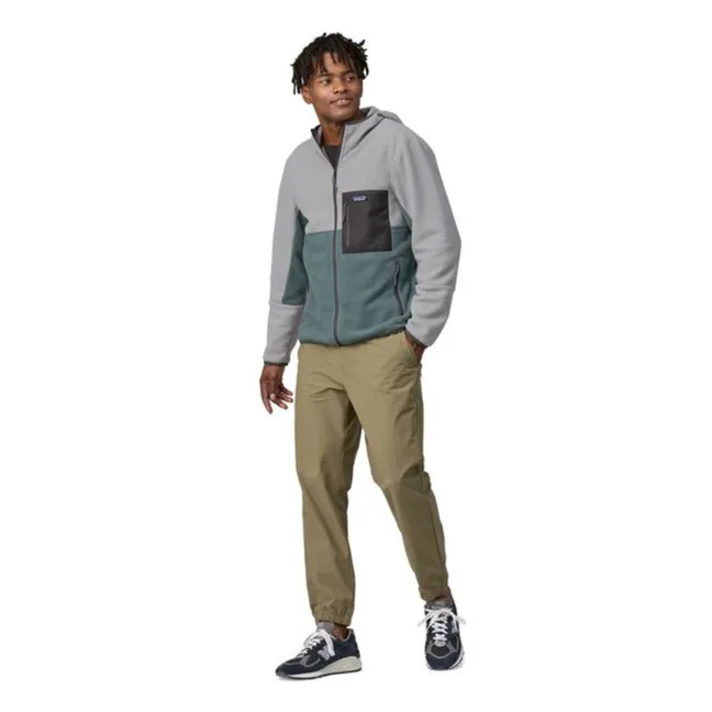 Microdini Zip Fleece Fibras recicladas | Verde Gris