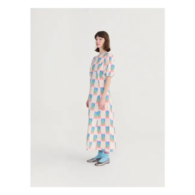 Robe Poire Coton | Bleu