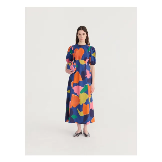 Robe Blooming Color Coton Bio | Bleu