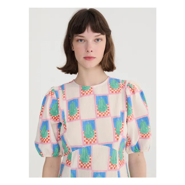 Robe Poire Coton | Bleu