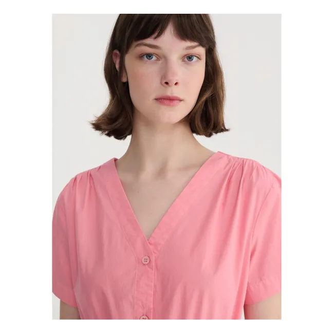 Short Sleeve Coton Bio | Rose