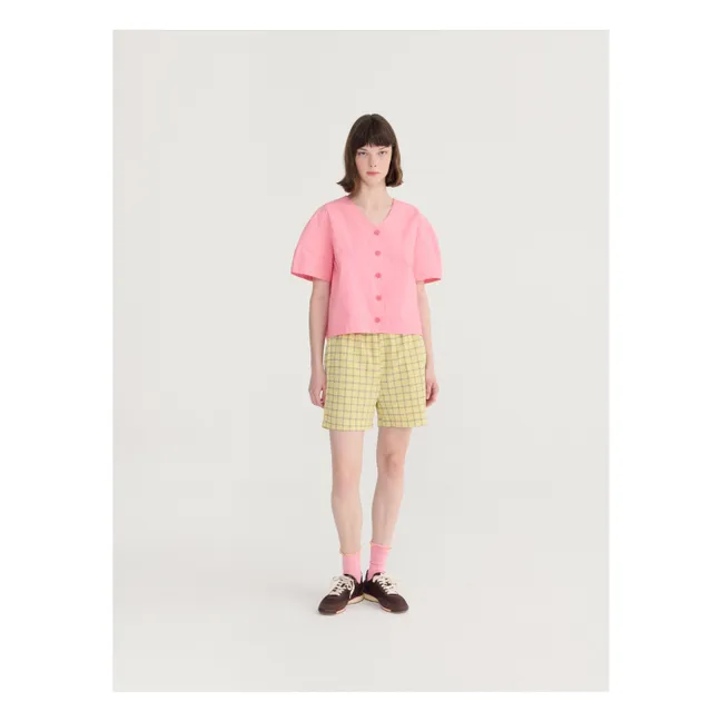 Spicy Window Bambula Cotton shorts | Yellow