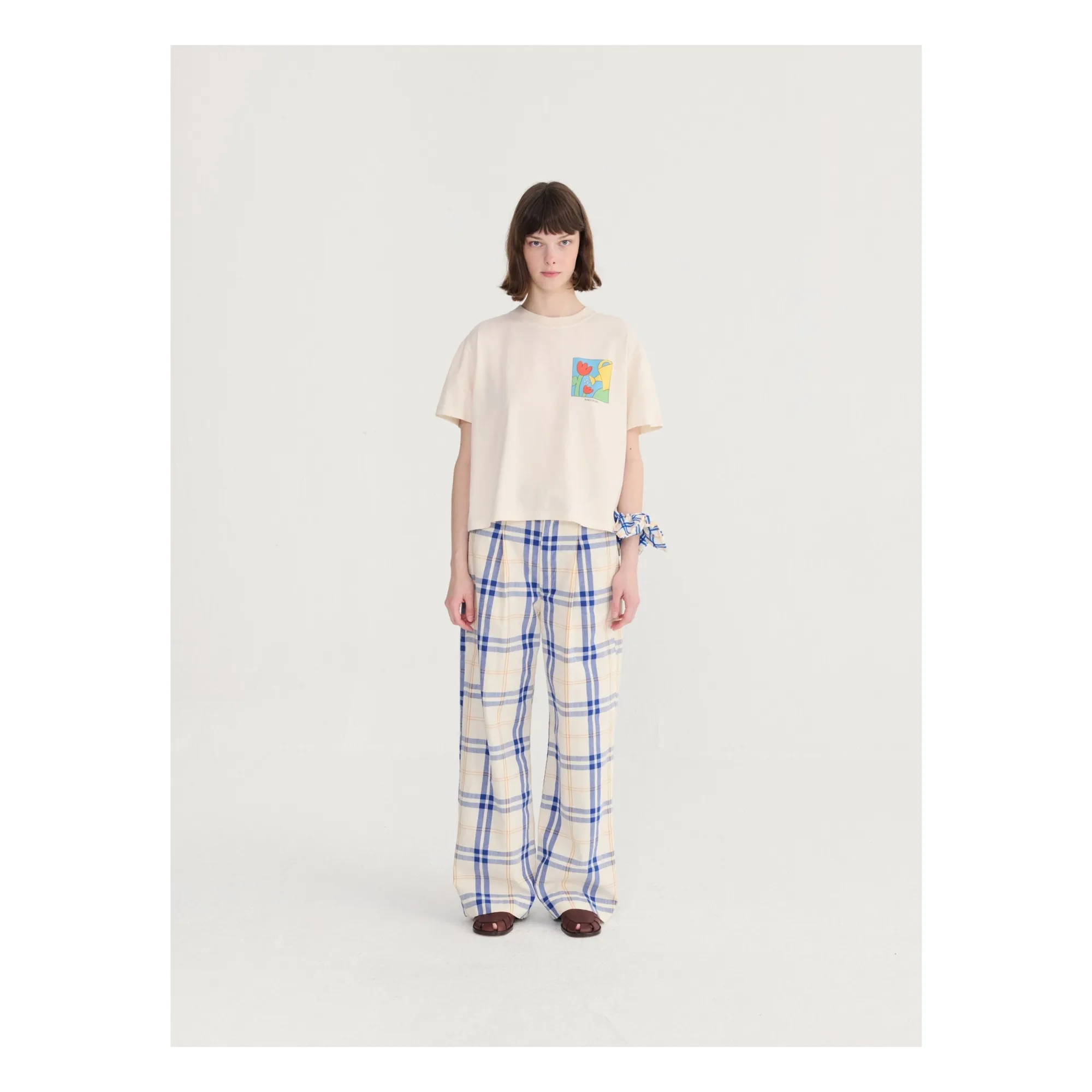 T-shirt Gardening Time Coton Bio | Ecru- Image produit n°2