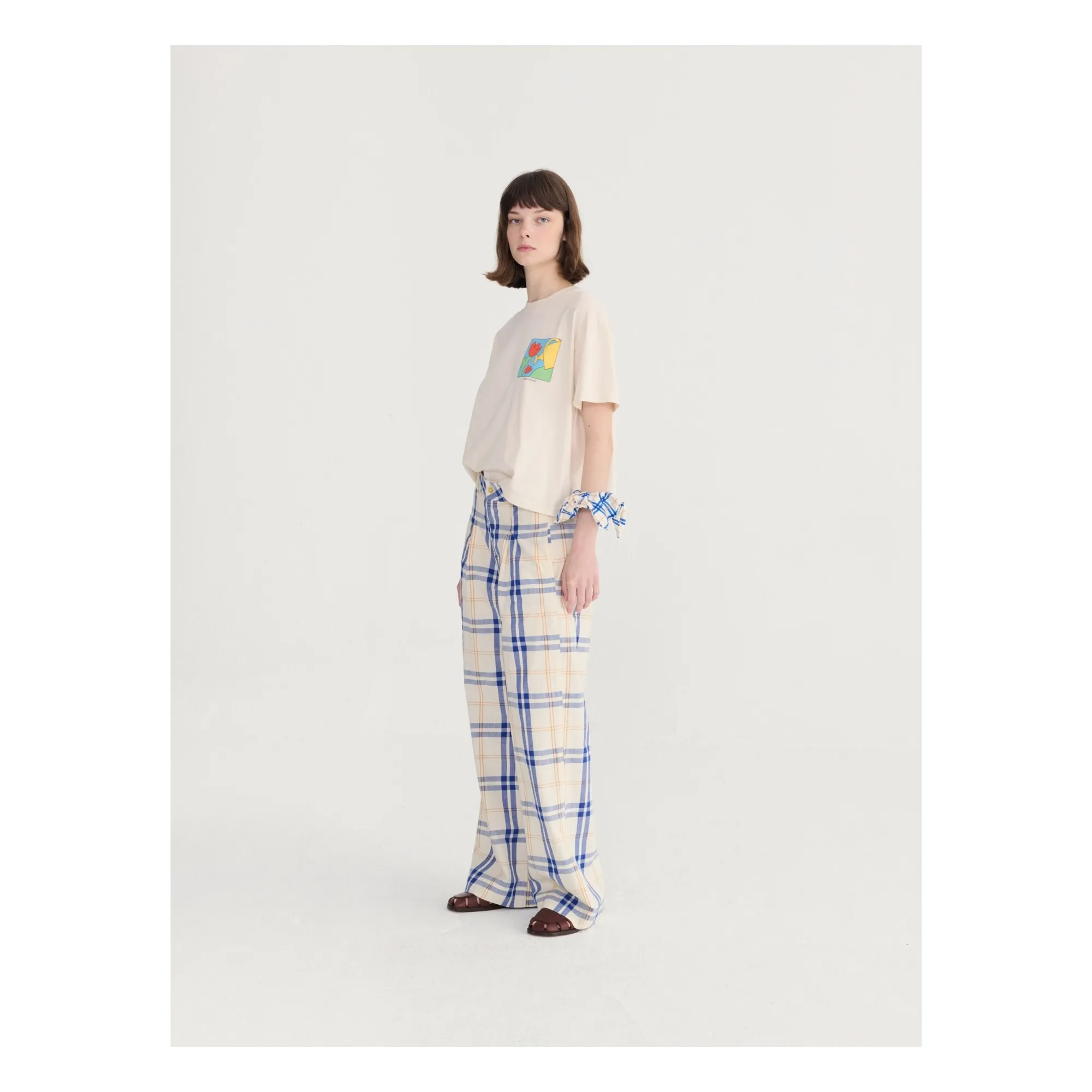 T-shirt Gardening Time Coton Bio | Ecru- Image produit n°4