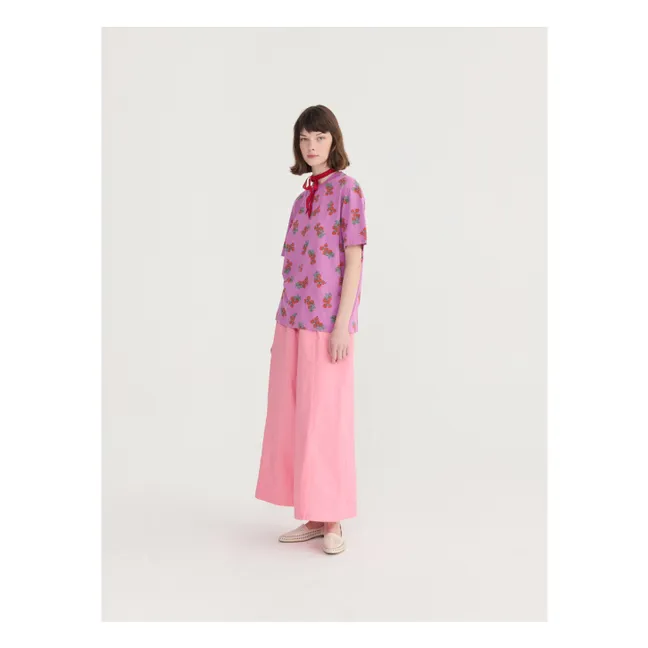 Pantalon Paper Touch Coton Bio | Rose