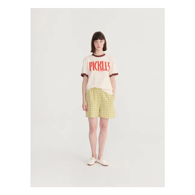 Spicy Window Bambula Cotton shorts | Yellow