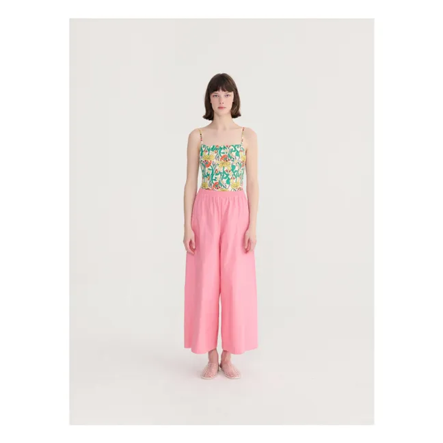 Pantalon Paper Touch Coton Bio | Rose