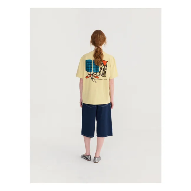 Bermuda Denim Coton Bio | Bleu