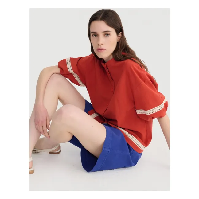 Bermuda Coton Bio | Bleu