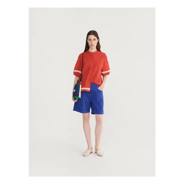 Bermuda Coton Bio | Bleu