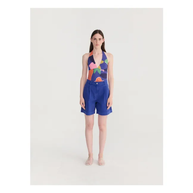 Bermuda Coton Bio | Bleu