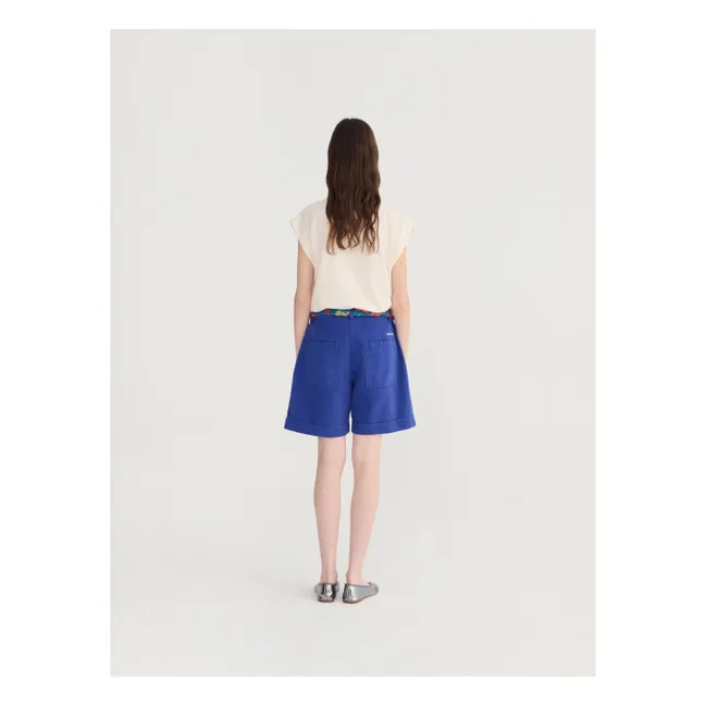 Bermuda Coton Bio | Bleu