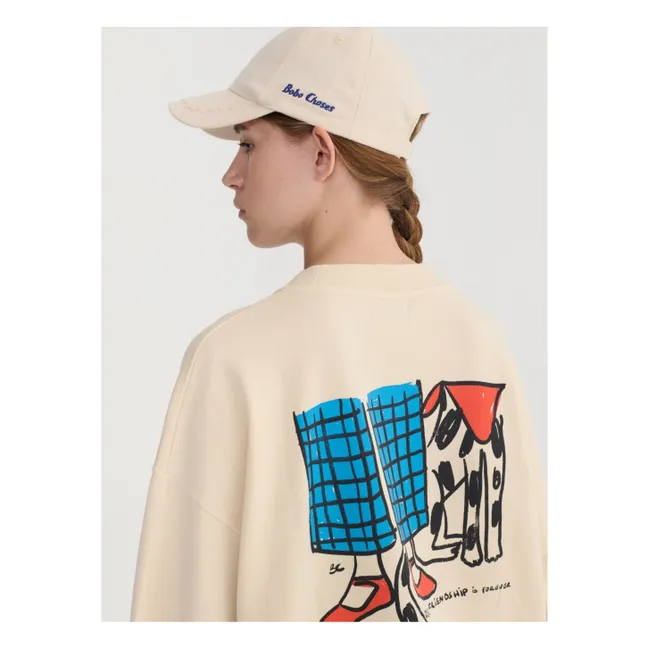 Sweat Dog Friends Coton Bio | Ecru