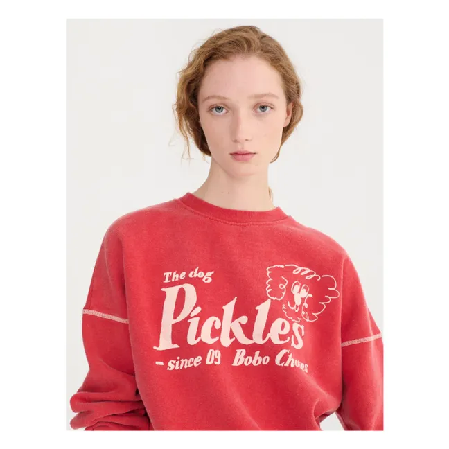 Sweat Pickles the Dog Coton Bio | Rouge