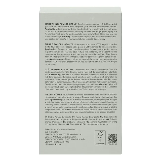 Piedra pómez alisadora de vidrio reciclado 