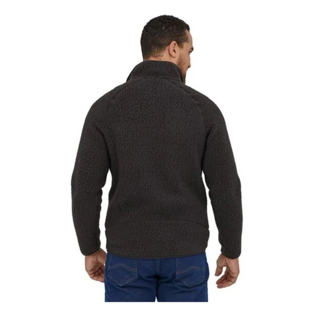 Vello retrò Fibre riciclate | Nero