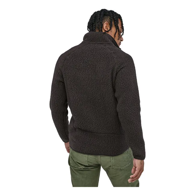 Vello retrò Fibre riciclate | Nero