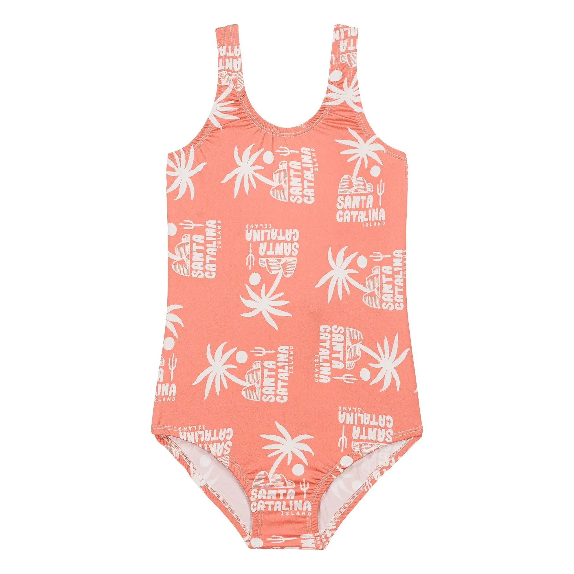 Maillot de Bain Hailey Palmiers | Orange- Image produit n°0
