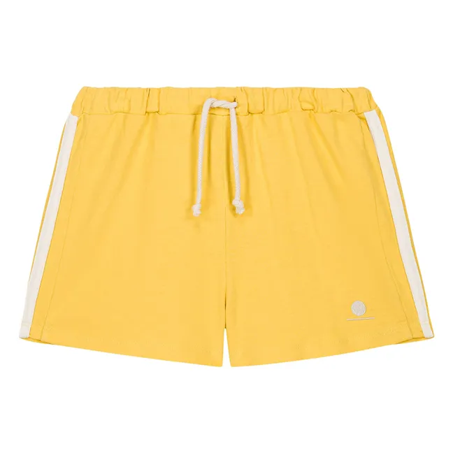 Pantalones cortos Marlow de algodón orgánico | Amarillo