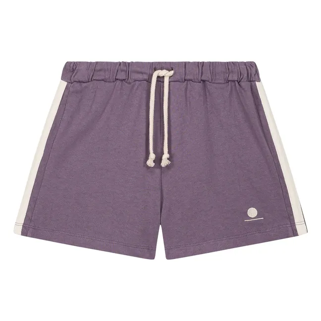 Marlow organic cotton shorts | Purple