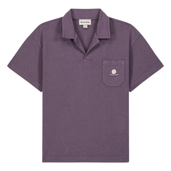 Polo Ryan de algodón orgánico | Violeta- Imagen del producto n°0