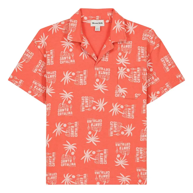 Polo Ryan Palm Algodón orgánico | Naranja